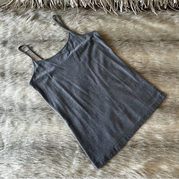 TIME AND TRU Gray Tank Top Cami Stretch Loungewear Small - Picture 1 of 7